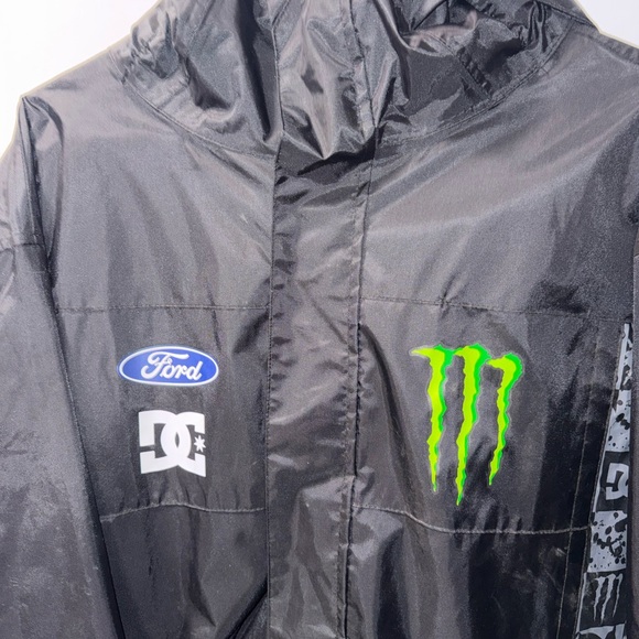 Ken Block x DC Black and White Jacket with Green Accents - Picture 3 of 10